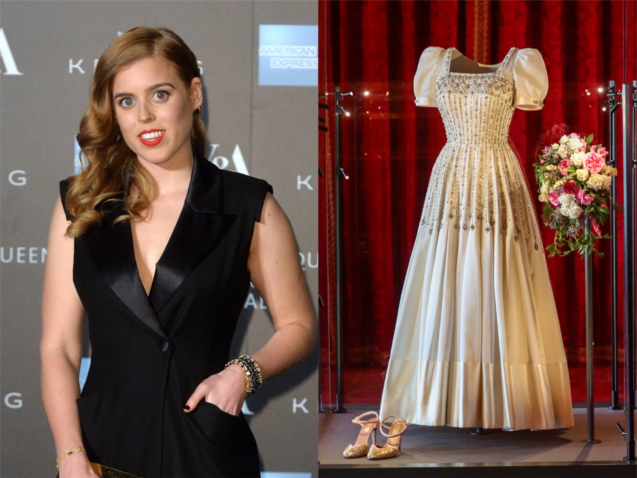 Princess Beatrice says it was an honour to wear Queen s dress for wedding The Independent